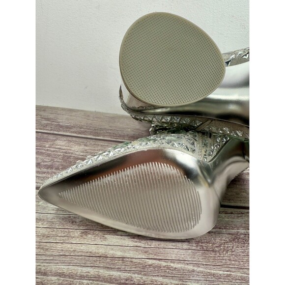 NWOT Steve Madden Vayle Boots Rhinestone Pointed Toe Zipper Closure Women Sz 7M - Picture 13 of 17